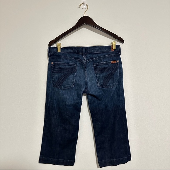 7 For All‎ Mankind Dojo Capri Blue Jeans Womens Size 31 Denim - Picture 2 of 11